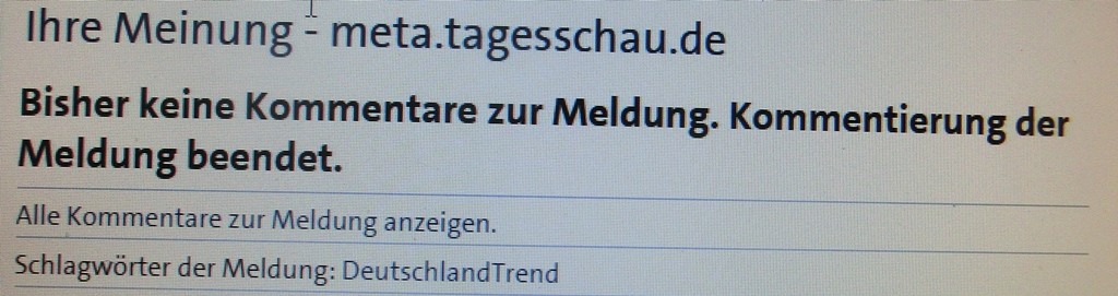 TagesschauKommentareDeutschlandtrend15